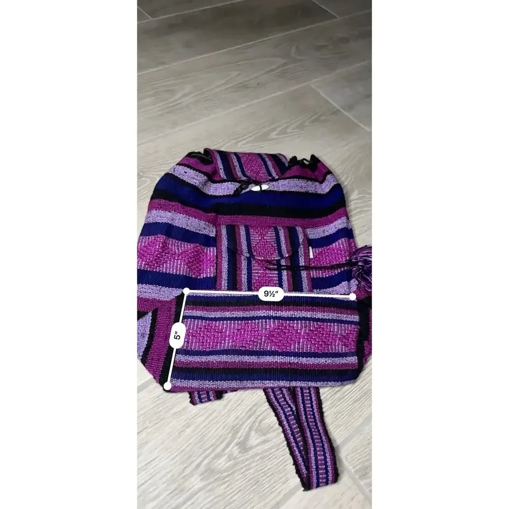 Lillo artisans Hippie Baja Beach Backpack
